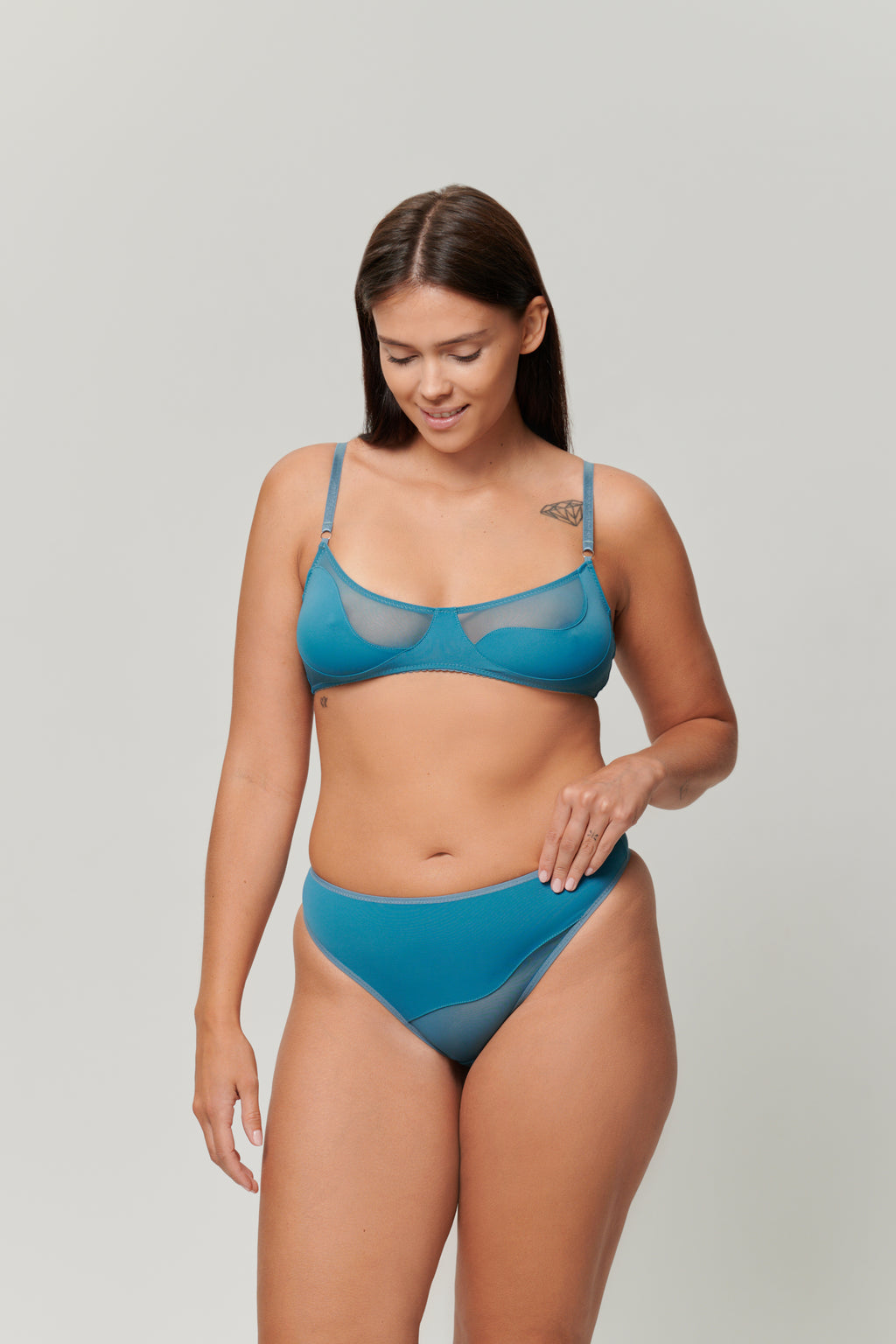 Mesh Bikini Teal