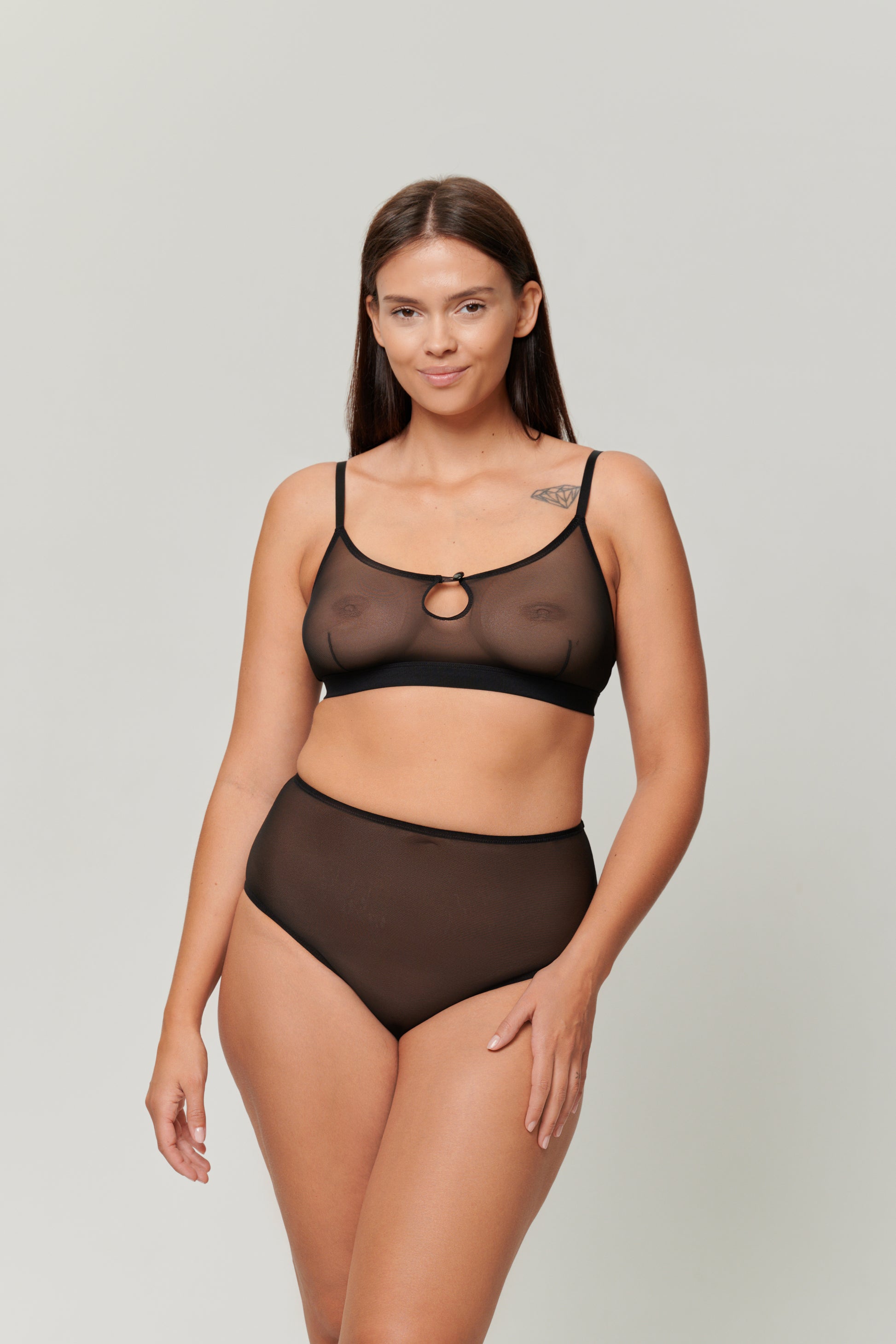 Mesh Sheer Bra