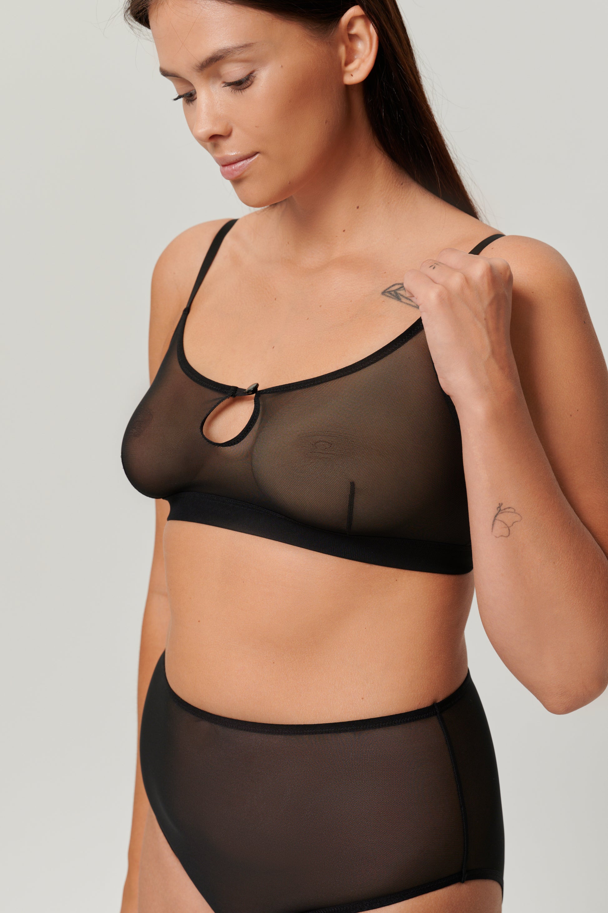 Mesh Sheer Bra